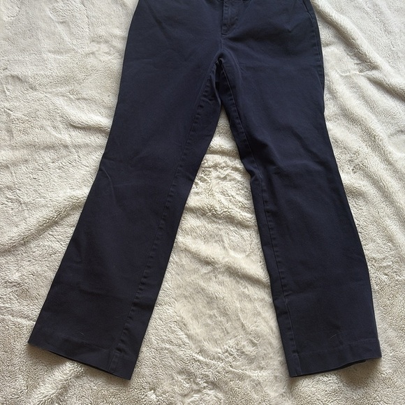 St. John’s Bay Navy Straight-Leg Pants – Size 8P | Cotton Blend | - Picture 3 of 6